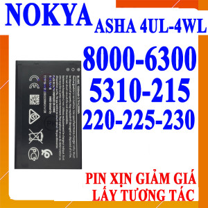 Pin Webphukien cho Nokia Asha 225, 220, 230, 215, 8000, 6300, 5310 3310 BL-4UL 4WL 1500mAh 