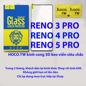 Kính cường lực Oppo Reno 3 Pro/Reno 4 Pro/Reno 5 Pro hiệu Hoco.tw