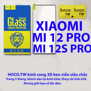 Kính cường lực Xiaomi Mi 12 Pro, Mi 12S Pro hiệu Hoco.tw