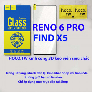 Kính cường lực Oppo Reno 6 Pro/Find X5 hiệu Hoco.tw