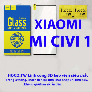 Kính cường lực Xiaomi Mi Civi 1 hiệu Hoco.tw