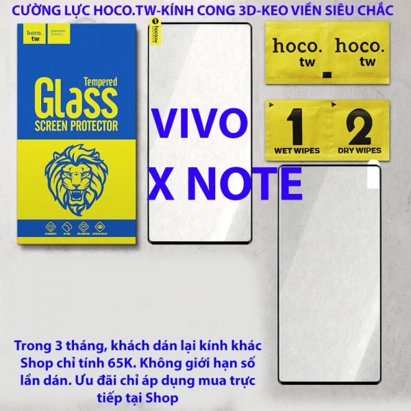 Kính cường lực Vivo X Note hiệu Hoco.tw (Đen)
