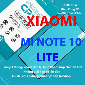 Kính cường lực Xiaomi Mi Note 10 Lite hiệu Nillkin.tw