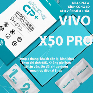 Kính cường lực Vivo X50 Pro hiệu Nillkin.tw