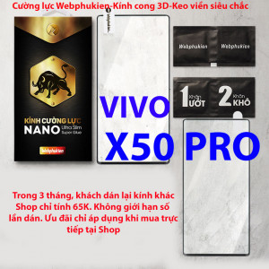 Kính cường lực Vivo X50 Pro hiệu Webphukien