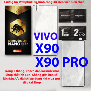 Kính cường lực Vivo X90, X90 Pro hiệu Webphukien