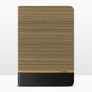 Bao da iPad Air 2 vân vải hiệu Kaku Brown Series (Vàng)