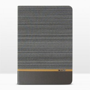 Bao da iPad Air 2 vân vải hiệu Kaku Brown Series (Xám)