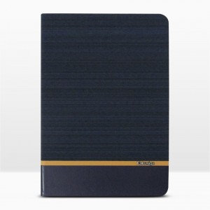 Bao da iPad Air 2 vân vải hiệu Kaku Brown Series (xanh Navy)