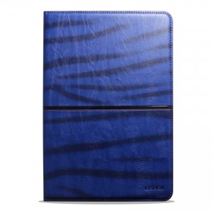 Bao da iPad Air / iPad Air 2 hiệu Lishen The find leather (Xanh)