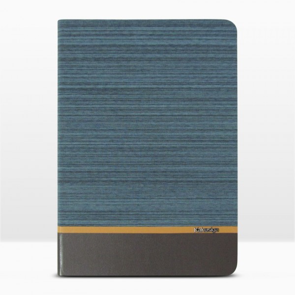 Bao da iPad Pro 9.7 inch vân vải hiệu Kaku Brown Series (xanh Lam)