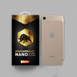 Miếng dán cường lực iPhone 7 hiệu Web Phụ Kiện mặt sau (Vàng)