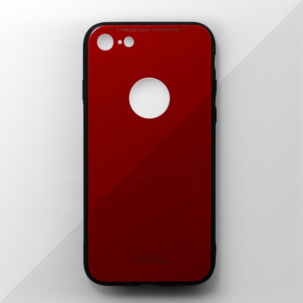 Ốp lưng iPhone 7 tráng gương viền dẻo (Đỏ)