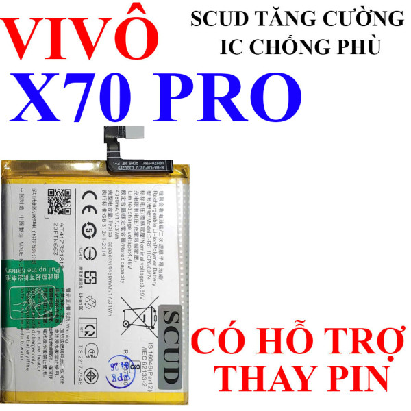 Pin Webphukien/SCUD cho Vivo X70 Pro B-R6 4450 mAh