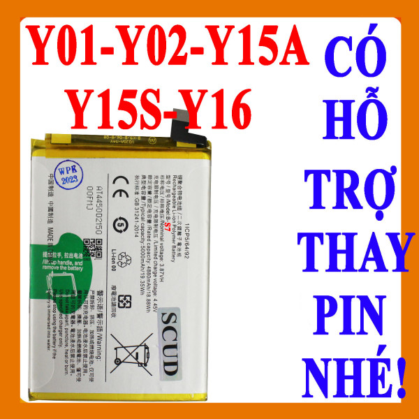 Pin Scud cho Vivo Y01/Y02/Y15A/Y15S/Y16 B-S7 5000 mAh Việt Nam