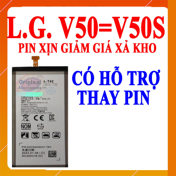 Pin Webphukien cho LG V50, V50S, G8X Việt Nam BL-T42 - 4000mAh 