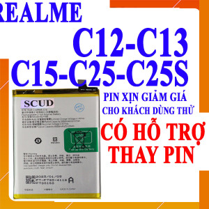 Pin SCUD/Webphukien cho Realme C12, C13, C15, C25, C25S Narzo 20 Narzo 30A Việt Nam - BLP793 6000mAh 