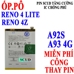 Pin SCUD/Webphukien Oppo A92S, A93, Reno 4 Lite, F17 Pro, Reno 4Z 5G - BLP779 4000mAh