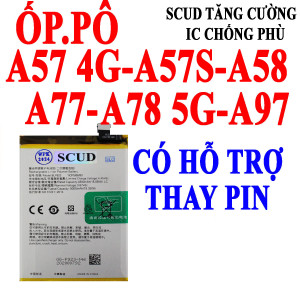Pin Scud Oppo A57/A57S/A58/A77/A78 5G/A97 BLP923 5000 mAh