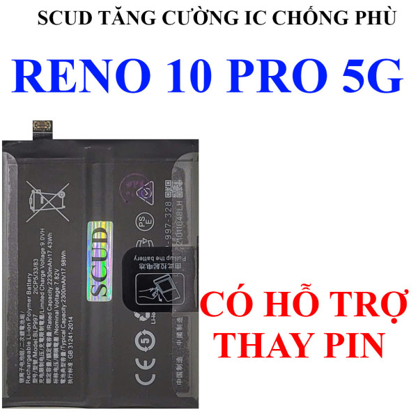 Pin SCUD/Webphukien cho Oppo Reno 10 Pro BLP997 4600mAh