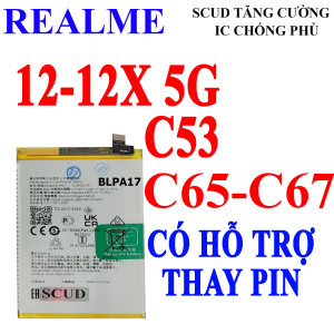 Pin SCUD/Webphukien cho Realme C67/C65/C53/12/12X BLPA17 5000 mAh Việt Nam