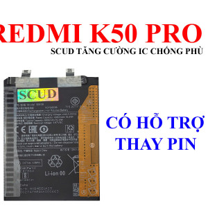 Pin SCUD/Webphukien cho Xiaomi Redmi K50 Pro BM5E 5000mAh