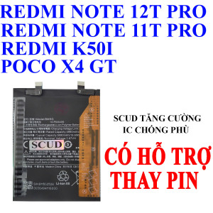 Pin SCUD/Webphukien cho Xiaomi Redmi Note 11T Pro/Redmi K50i/Poco X4 GT BM5G 5080 mAh
