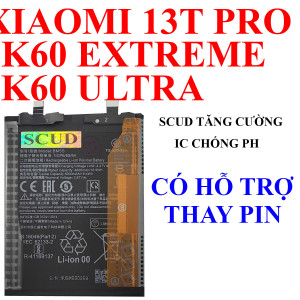 Pin SCUD/Webphukien cho Xiaomi 13T Pro/Redmi K60 Ultra/Redmi K60 Extreme BM5S 5000mAh