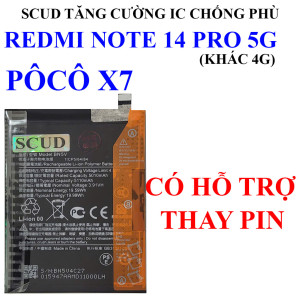 Pin SCUD/Webphukien cho Xiaomi Redmi Note 14 Pro, Poco X7 BN5V 5110 mAh