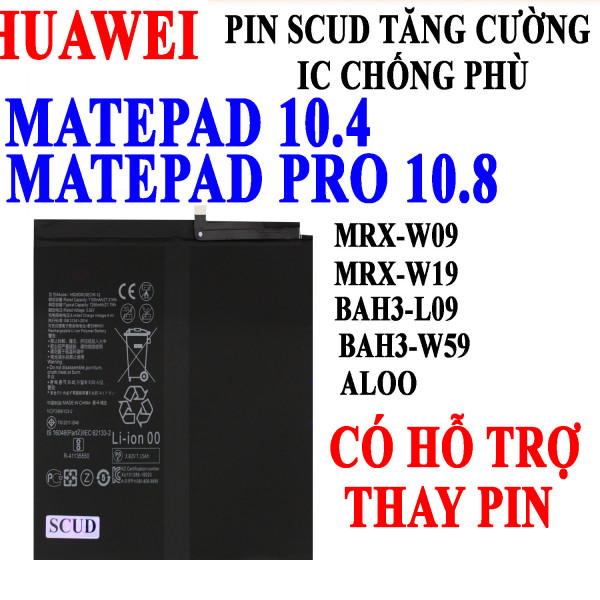 Pin Webphukien cho Huawei Matepad 10.4, Matepad Pro 10.8 HB28D8C8ECW-12 7250 mAh