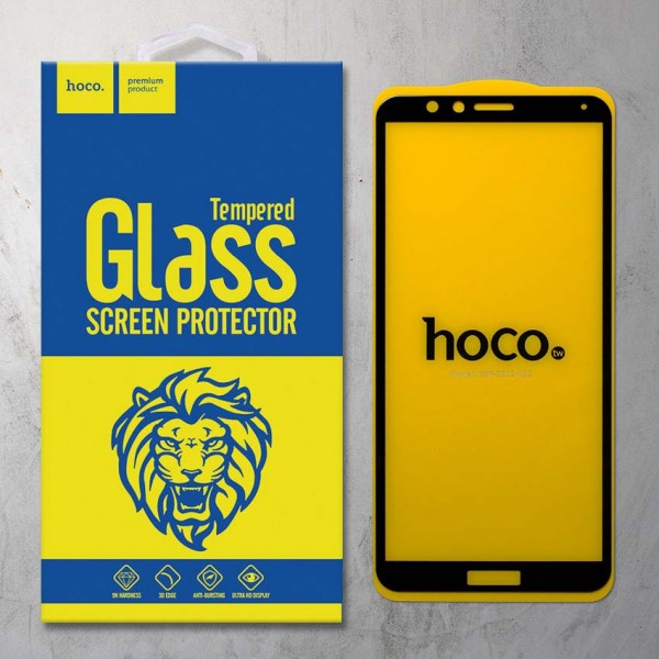Miếng dán cường lực Huawei Honor 7X hiệu Hoco.tw Full màn hình (Đen)