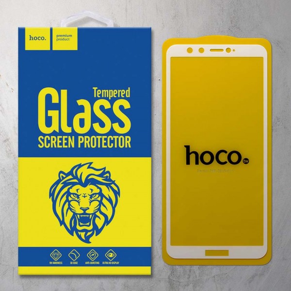 Miếng dán cường lực Huawei Honor 9 Lite hiệu Hoco.tw Full màn hình (Trắng)