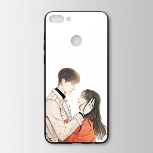 Ốp lưng kính in hình cho Huawei Y9 2018 Valentine (mẫu 16) - Hàng chính hãng