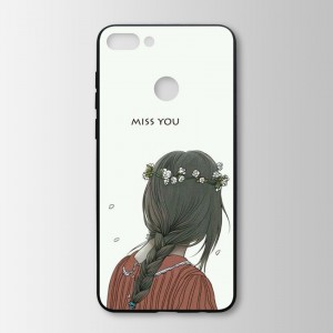 Ốp lưng kính in hình cho Huawei Y9 2018 Valentine (mẫu 17) - Hàng chính hãng