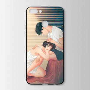 Ốp lưng kính in hình cho Huawei Y9 2018 Valentine (mẫu 22) - Hàng chính hãng