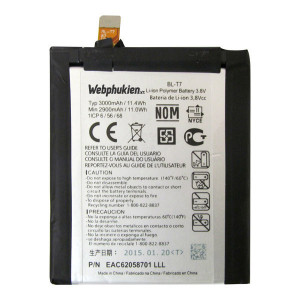 Pin Webphukien cho LG G3 iSai VL31 / LGV24 Việt Nam (BL-T7) - 3000mAh Pin Webphukien cho LG G3 iSai VL31 / LGV24 Việt Nam (BL-T7) - 3000mAh