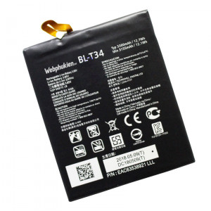 Pin LG V30 H930 H932 LS998 BL-T34 - 3300mAh Original Battery Pin LG V30 H930 H932 LS998 BL-T34 - 3300mAh Original Battery