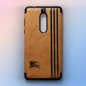 Ốp lưng da Nokia 5 khắc hình Burberry (Vàng)