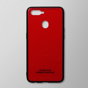Ốp lưng Oppo F9 tráng gương viền dẻo (Đỏ)