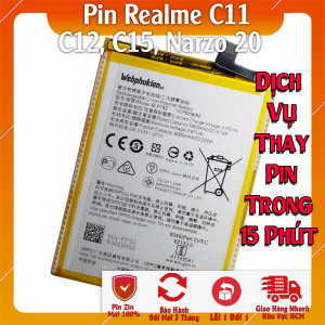 Pin Webphukien cho Oppo Realme C11, C12, C15, Narzo 20 Việt Nam - BLP793 6000mAh 