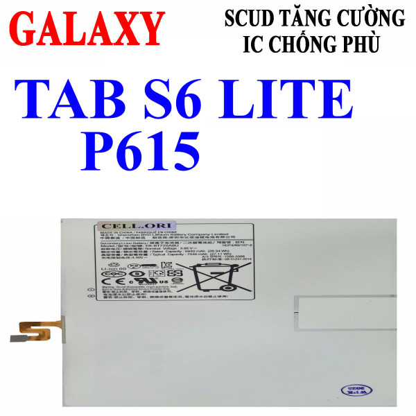 Pin Webphukien cho Samsung Galaxy Tab S6 Lite P615 P610 EB-BT725ABU 7040mAh