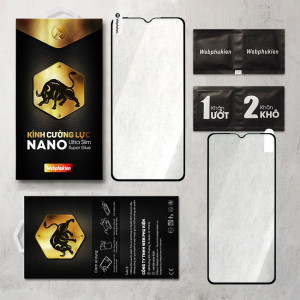Miếng dán kính cường lực Realme Narzo 10 Full hiệu Web Phụ Kiện (Đen)