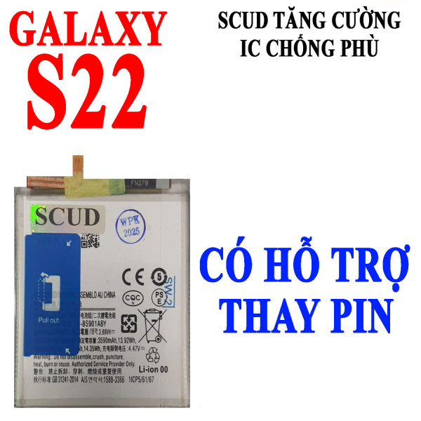 Pin Webphukien cho Samsung Galaxy S22 EB-BS901ABY 3700 mAh