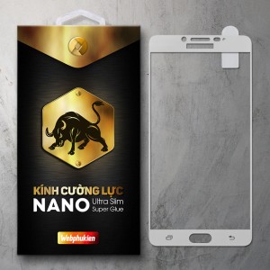 Miếng dán kính cường lực Samsung Galaxy C9 Pro Full hiệu Web Phụ Kiện (Trắng) Miếng dán kính cường lực Samsung Galaxy C9 Pro Full hiệu Web Phụ Kiện (Trắng)