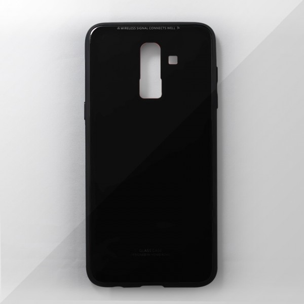Ốp lưng Samsung Galaxy J8 2018 tráng gương viền dẻo (Đen)