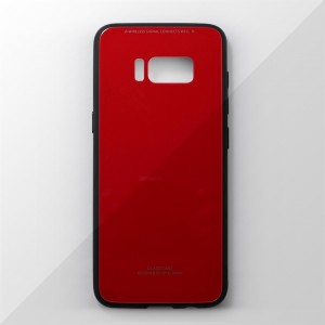 Ốp lưng Samsung Galaxy S8 tráng gương viền dẻo (Đỏ)