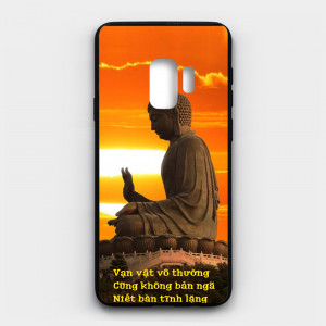 Ốp lưng kính in hình cho Samsung Galaxy S9 hình Phật (mẫu 1) - Hàng chính hãng