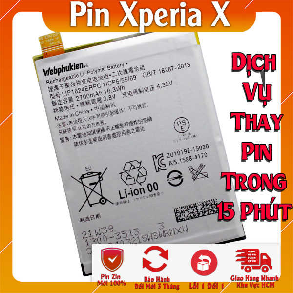 Pin Webphukien cho Sony Xperia X Perfomance Việt Nam F8131 F8132 LIP1624ERPC - 2700mAh 