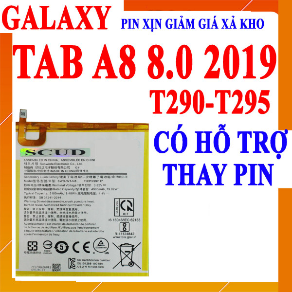 Pin Webphukien cho Samsung Galaxy Tab A8 8.0 2019 T290 T295 Việt Nam SWD-WT-N8 5100mAh