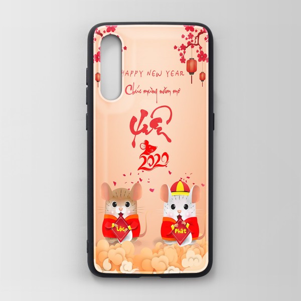 Ốp lưng kính in hình cho Xiaomi Mi 9 Tết Mùa Xuân 2020 (mẫu 36) - Hàng chính hãng